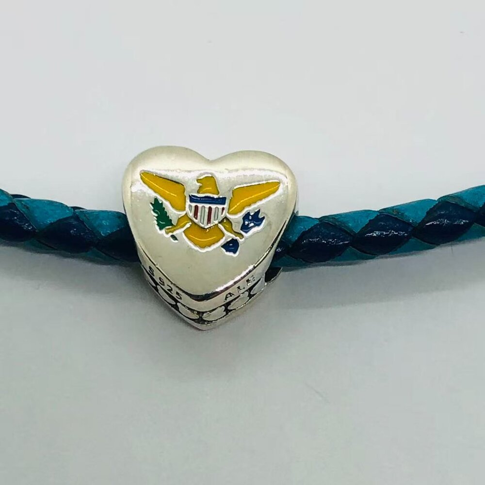 ✨✨Pandora US Virgin Islands Exclusive Country Heart Flag Charm